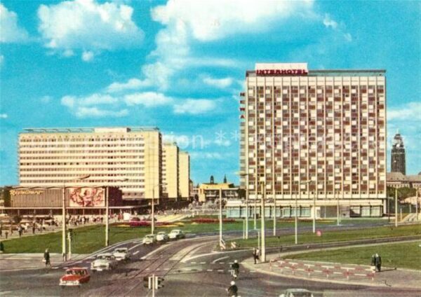 Dresden Prager Strasse Plattenbauten Hochhäuser