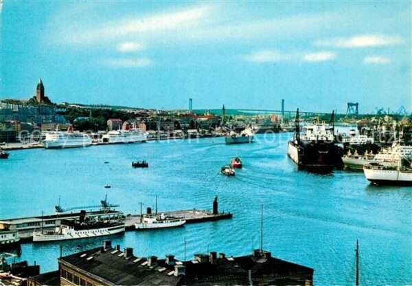 Goeteborg Hamnen Hafen Hochseeschiffe Fähren