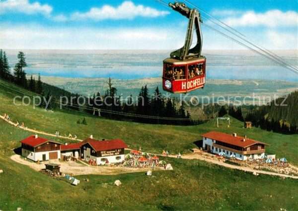 Chiemsee Bründlingalm am Hochfelln Seilbahn Blic