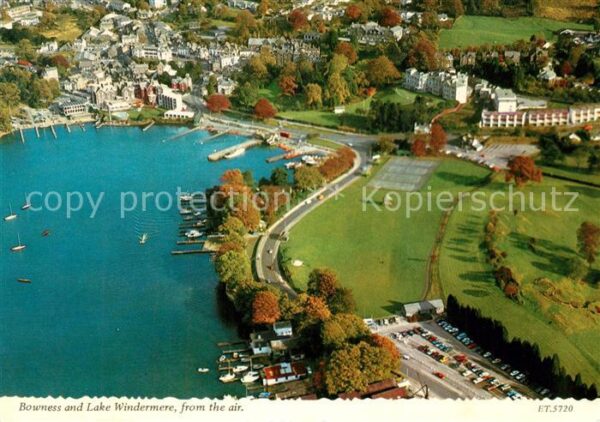 Bowness and Lake Windermere aerial view