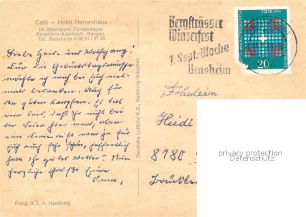 Auerbach Bergstrasse Cafe Hotel Herrenhaus Staatspark Fürste – Bild 2