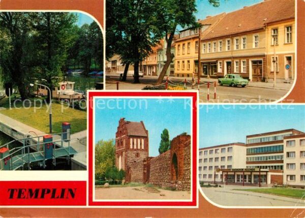 Templin Schleuse Templiner Kanal Markt Stadtmau