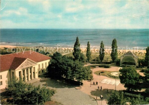 Heringsdorf Ostseebad Usedom Kulturhaus und Musikpavillon Fliegerauf