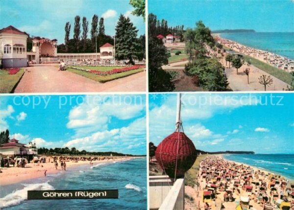 Goehren Ruegen Kurpark Konzertpavillon Strand Promenad