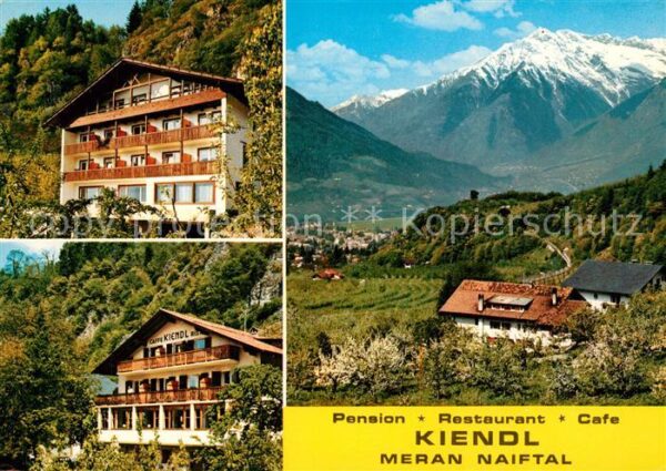 Meran Merano Pension Kiendl im Naiftal Alpenpanorama
