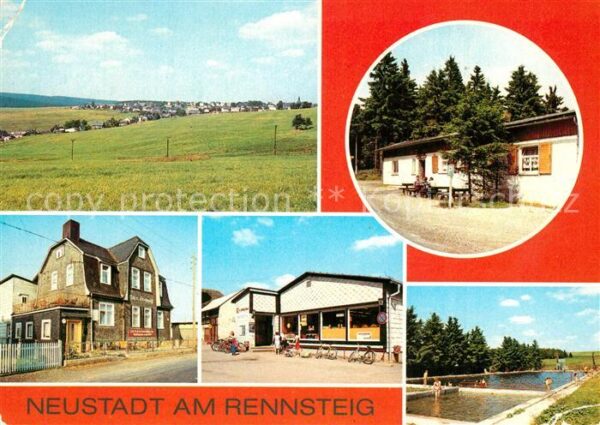 Neustadt Rennsteig Übersicht Waldbaude FDGB Erholungsheim