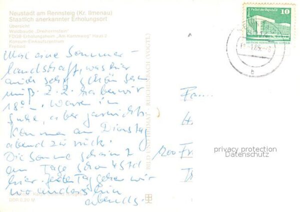 Neustadt Rennsteig Übersicht Waldbaude FDGB Erholungsheim – Bild 2