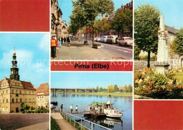 Pirna Markt Karl Marx Strasse Dampferanlegest