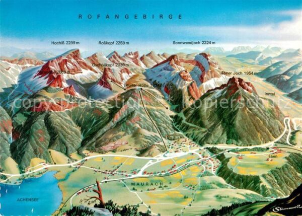 Maurach Achensee umd Umgebung Rofangebirge Seilbahn zur