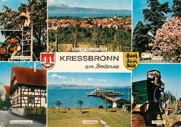 Kressbronn Bodensee Kurpark Fachwerk Weinbau Landesteg See