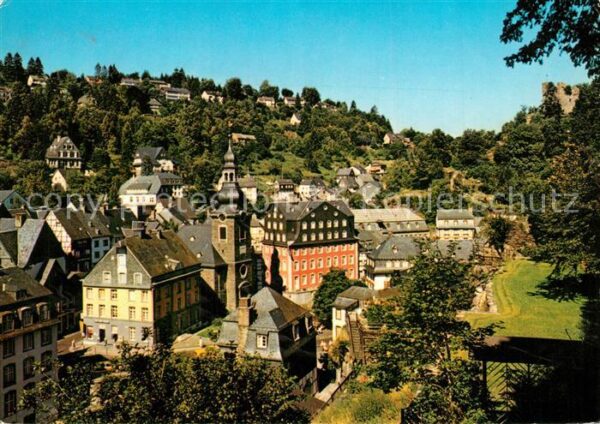 Monschau Kirche Rotes-Haus Burgruine-Haller