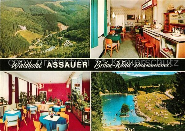 Brilon-Wald Fliegeraufnahme Waldhotel Assauer Freib