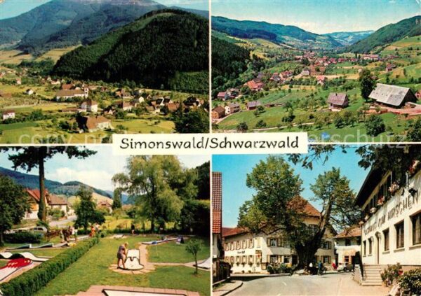 Simonswald Fliegeraufnahme Minigolf  Restaurant Hi