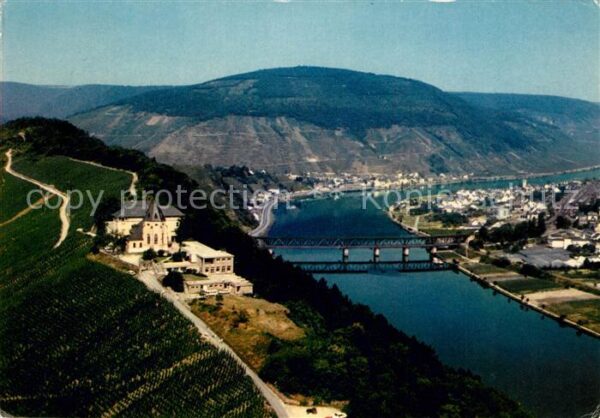 Alf Bullay Mosel Fliegeraufnahme Berghotel und Jugendsch