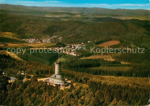 Hohe Bracht Fliegeraufnahme Aussichtsturm