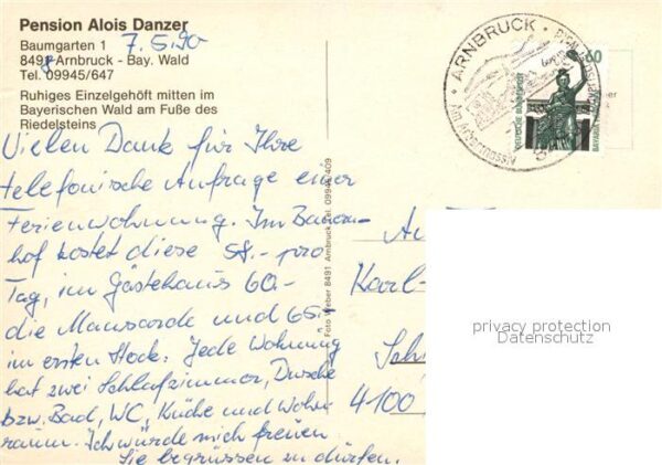 Arnbruck Pension Alois Danzer – Bild 2