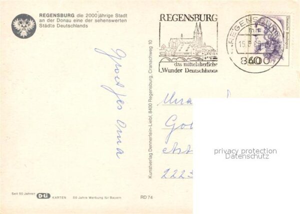 Regensburg Fliegeraufnahme Donaupartie – Bild 2
