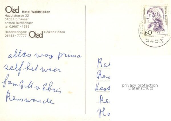 Horhausen Rhein-Lahn-Kreis Hotel Waldfrieden – Bild 2