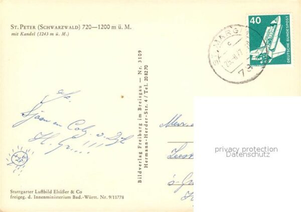 St Peter Schwarzwald Fliegeraufnahme mit Kandel – Bild 2