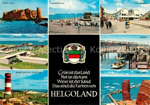 Helgoland Roter-Felsen Hauptstrasse Anleger Lange