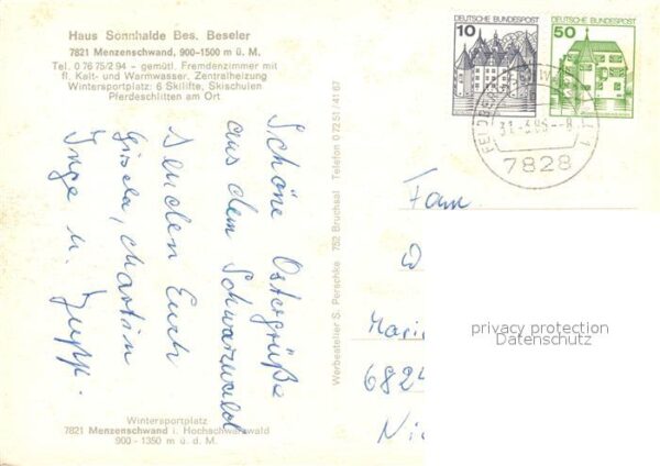 Menzenschwand Fliegeraufnahme Haus Sonnhalde – Bild 2