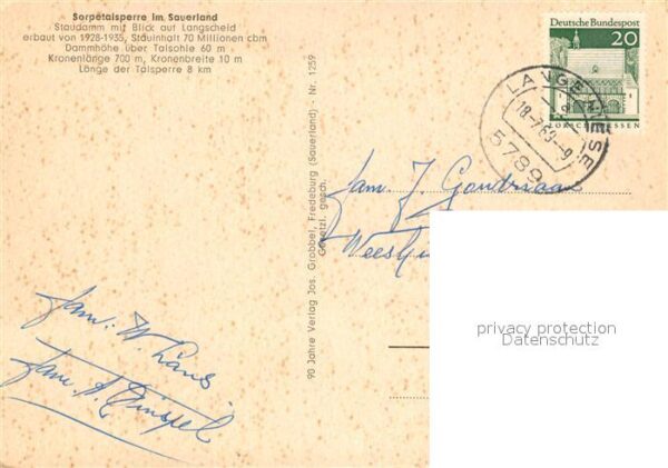 Sorpetalsperre – Bild 2