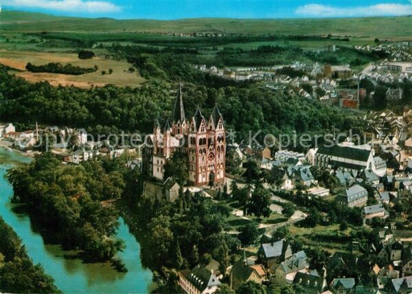 Limburg Lahn Fliegeraufnahme mit Dom und Lahn