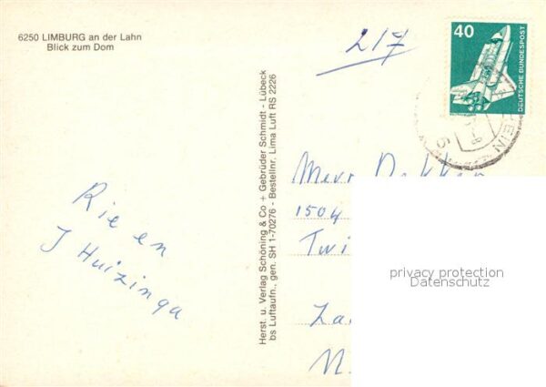 Limburg Lahn Fliegeraufnahme mit Dom und Lahn – Bild 2