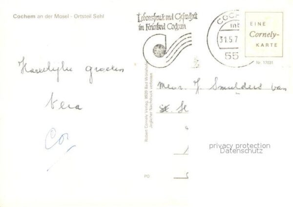 Cochem Mosel Fliegeraufnahme Moselpartie Sehl – Bild 2