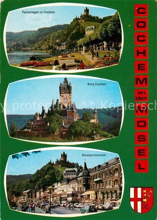 Cochem Mosel Parkanlage Burg Moselpromenade