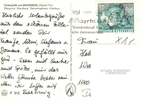 Brandberg Tirol Zillertal Zillergrund Brandberg Steiner – Bild 2