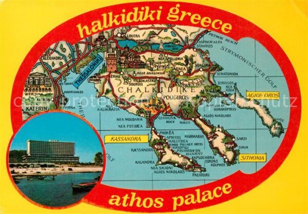 Halkidiki Chalkidiki Athos Palace Hotel Lageplan