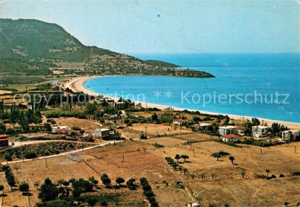 Halkidiki Toroni Fliegeraufnahme Strand