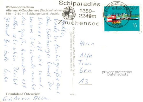 Altenmarkt Pongau Zauchensee Wintersportgebiet – Bild 2