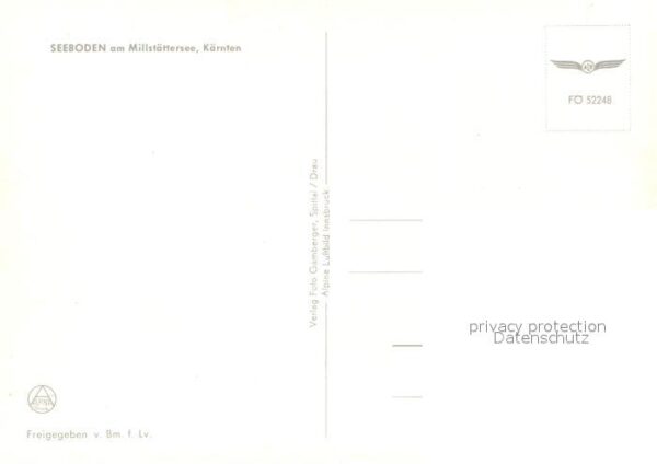 Seeboden Millstaettersee Fliegeraufnahme Seepartie – Bild 2