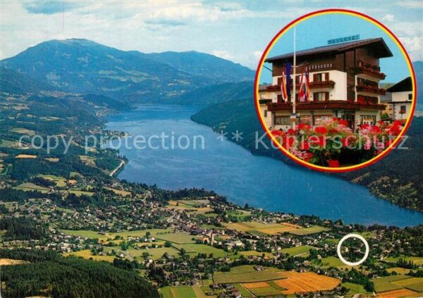 Seeboden Millstaettersee Fliegeraufnahme Hotel %re Moserhof