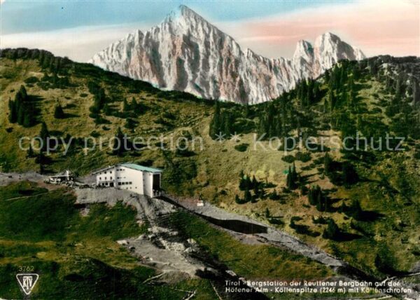 Reutte Tirol Bergstation der Bergbahn auf Höfener Al