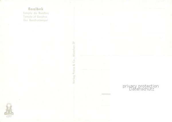 Baalbek Baalbeck Bacchustempel – Bild 2