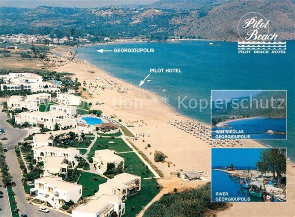 Georgioupoli Fliegeraufnahme Pilot Beach Hotel