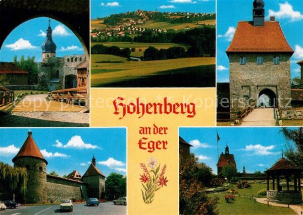 Hohenberg Eger Burg Hohenberg Panorama Burgtor Stadtma