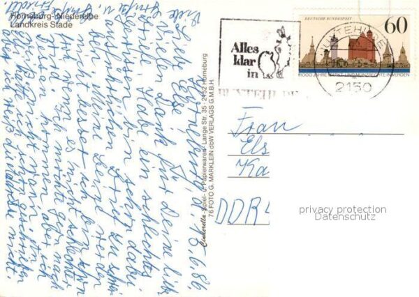 Horneburg Niederelbe Ortspartie Kirche Schwimmbad – Bild 2