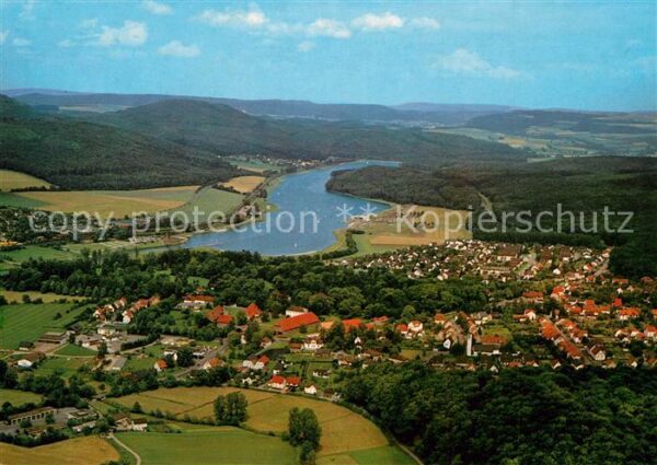 Schieder-Schwalenberg Emmerstausee Fliegeraufnahme