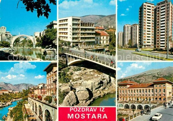 Mostar Moctap Orts und Teilansichten