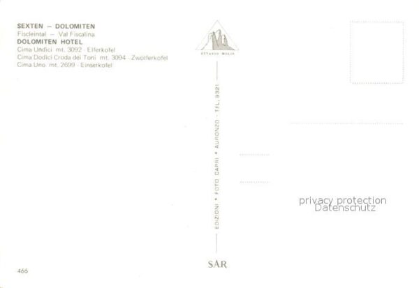 Sexten Sesto Suedtirol Dolomiten Hotel Pferdeschlitten – Bild 2