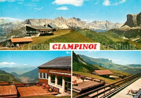 Groeden Tirol Skigebiet Ciampinoi Berggasthaus