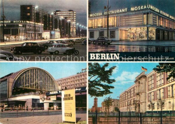Berlin Karl Marx Allee Restaurant Moskau Bahnh