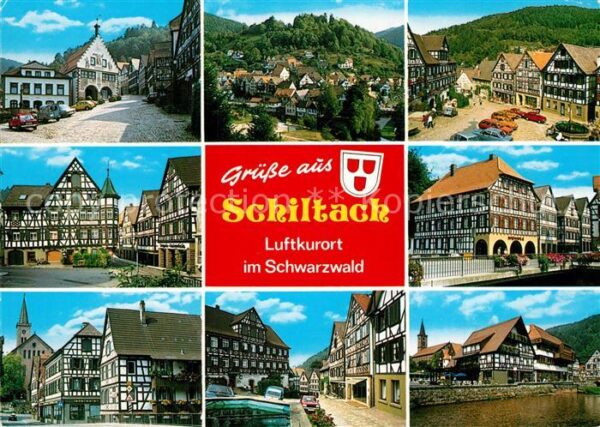 Schiltach Orts und Teilansichten Fachwerkhäuser