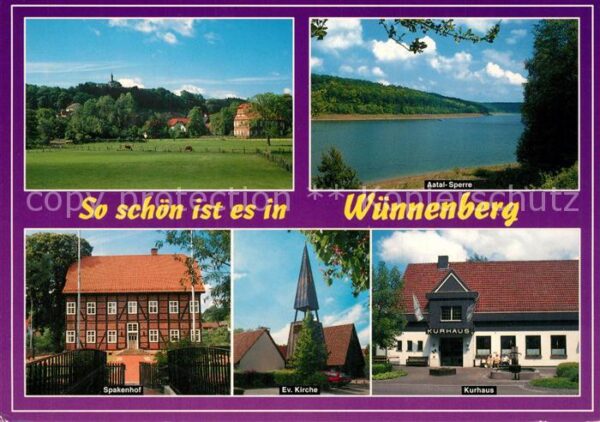 Wuennenberg Panorama Aatal Sperre Spakenhof Ev Kirc