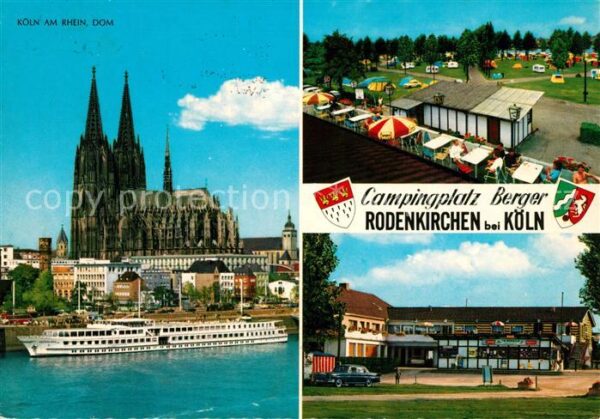 Koeln Rhein Dom Campingplatz Berger Gaststätte Wall
