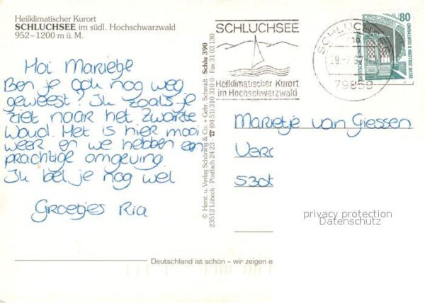 Schluchsee Ortsmitte Kirchplatz Fliegeraufnahme Se – Bild 2